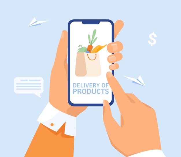 online food app delivery of products image