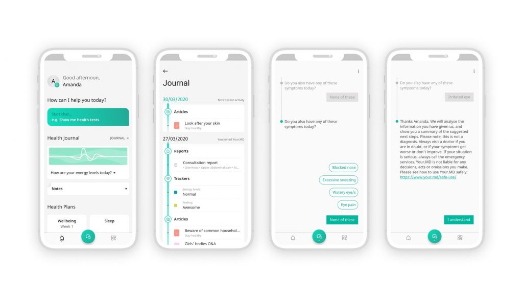 Healthily UI/UX helps with Digital Healthcare Adoption